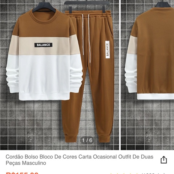 Conjunto moleton masculino